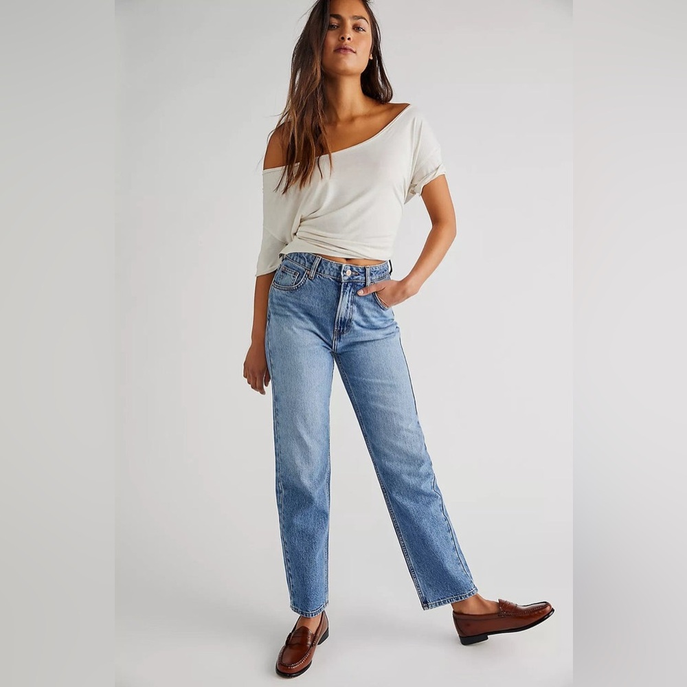 Free People We The Free Pacifica High Rise Slim Straight Jeans